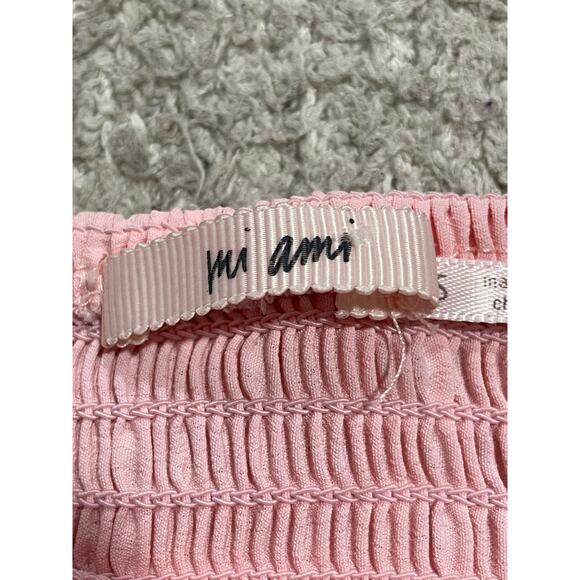 Francesca's Mi Ami Tiered Tank Maxi Dress Womens Size Small Shirred Ruched Pink - Picture 4 of 9